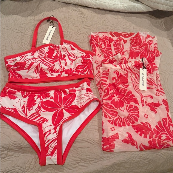 Commense Red and White Bikini Set - Picture 6 of 6